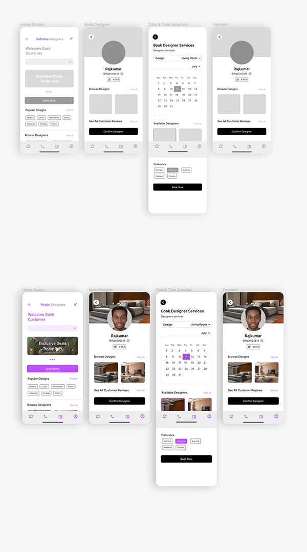 UI Prototype and Design Thumbnail